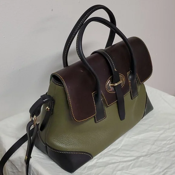 Dooney & Bourke tri-color Eliza Satchel - Picture 9 of 15